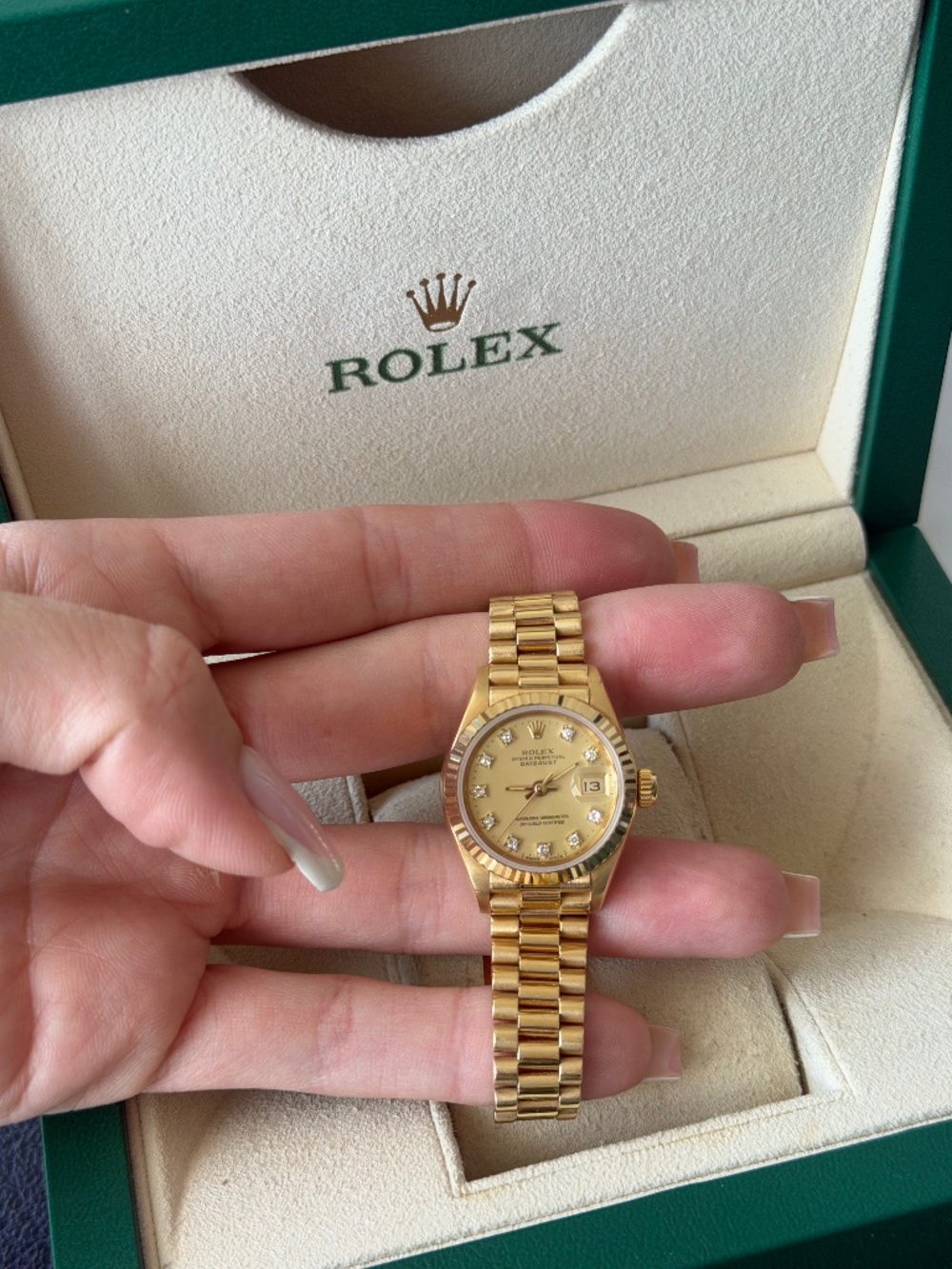 100% AuthenticEnglish Rolex — Lady-Datejust - Picture 1 of 8